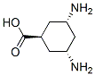 CYCLOHEXANECARBOXYLIC ACID 3,5-DIAMINO-,(1A,3A,5A)-结构式