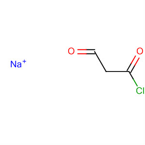 Structure of Propanedial, chloro-, ion(1-), sodium