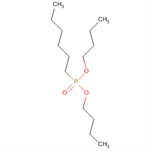 Structure of Phosphonic acid, hexyl-, dibutyl ester