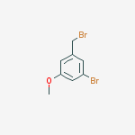 1-Bromo-3-(bromomethyl)-5-methoxybenzene结构式