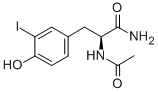 Structure of (S)-α-(AcetylaMino)-4-hydroxy-3-iodo-benzenepropanaMide