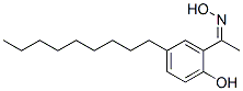 Structure of Ethanone, 1-(2-hydroxy-5-nonylphenyl)-, oxime