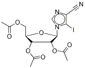 5-Iodo-1-(2',3',5'-tri-O-acetyl-?-D-ribofuranosyl)-imidazo-4-carbonitrile结构式