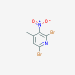 Structure of 2,6-Dibromo-4-methyl-3-nitropyridine