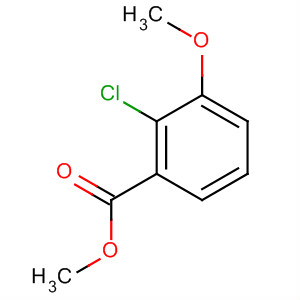 Structure of Benzoic acid, 2-chloro-3-methoxy-, methyl ester