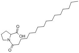 Structure of 1-(1-Oxohexadecyl)-L-proline