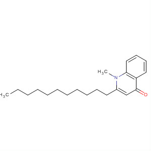 Structure of 4(1H)-Quinolinone, 1-methyl-2-undecyl-