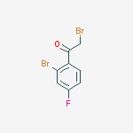 2-Bromo-4-fluorophenacyl bromide结构式