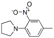 1-(4-methyl-2-nitrophenyl)pyrrolidine结构式