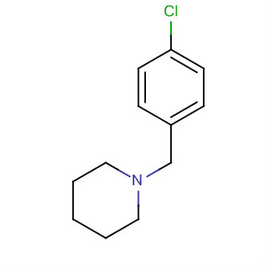 Structure of Piperidine, 1-[(4-chlorophenyl)methyl]-