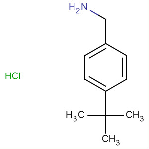Structure of Benzenemethanamine, 4-(1,1-dimethylethyl)-, hydrochloride