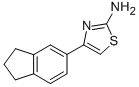 4-(2,3-DIHYDRO-1H-INDEN-5-YL)-1,3-THIAZOL-2-AMINE结构式