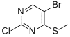 Structure of 5-BROMO-2-CHLORO-4-(METHYLTHIO)PYRIMIDINE