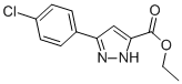 Structure of 3-(4-CHLOROPHENYL)-1H-PYRAZOLE-5-CARBOXYLIC ACID ETHYL ESTER