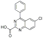 6-氯 -4-苯基 喹唑啉-2-甲酸结构式