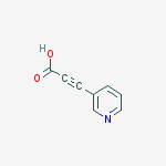 Structure of 2-propynoic acid, 3-(3-pyridinyl)-