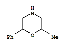 Structure of 2-methyl-6-phenylmorpholine