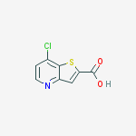 Structure of 7-chloro-Thieno[3,2-b]pyridine-2-carboxylic acid