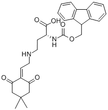 Structure of FMOC-D-DAB(DDE)-OH