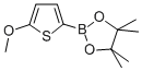 Structure of 5-METHOXYTHIOPHENE-2-BORONIC ACID PINACOL ESTER
