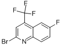 Structure of 2-Bromo-6-fluoro-4-(trifluoromethyl)quinoline