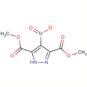 Structure of 1H-Pyrazole-3,5-dicarboxylic acid, 4-nitro-, dimethyl ester