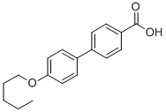 Structure of 4-(PENTYLOXY)-4-BIPHENYLCARBOXYLIC ACID