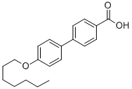 Structure of 4-(HEPTYLOXY)-4-BIPHENYLCARBOXYLIC ACID