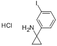 Structure of Cyclopropanamine, 1-(3-iodophenyl)-, hydrochloride (1:1)Cyclopropanamine, 1-(3-iodophenyl)-, hydrochloride (1:1)