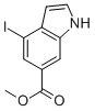 Structure of 4-IODO-6-INDOLE CARBOXYLIC ACID METHYL ESTER