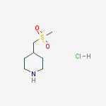 Structure of 4-[(Methylsulfonyl)methyl]piperidine hydrochloride