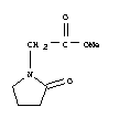 Structure of 2-OXO-1-PYRROLIDINEACETIC ACID METHYL ESTER