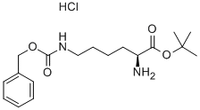 N-Ε-苄氧羰基-L-赖氨酸叔丁酯盐酸盐结构式
