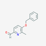 2-Pyridinecarboxaldehyde, 6-methyl-5-(phenylmethoxy)-结构式