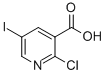 Structure of 2-CHLORO-5-IODONICOTINIC ACID