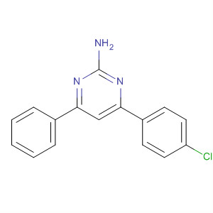 Structure of 2-Pyrimidinamine, 4-(4-chlorophenyl)-6-phenyl-