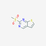 Structure of 2-methylsulfonylthieno[2,3-d]pyrimidine