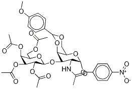 Structure of 2-Acetamido-2-deoxy-4,6-O-(4-methoxybenzylidene)-3-O-(2,3,4,6-tetra-O-acetyl-β-D-galactopyranosyl)-4-nitrophenyl-α-D-galactopyranoside