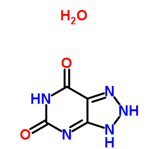 Structure of 8-AZAXANTHINE, MONOHYDRATE