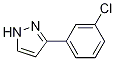 Chemical structure of 5-(3-chlorophenyl)-1H-pyrazole