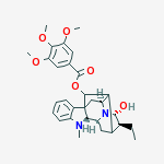 Structure of (16xi,17R,21alpha)-21-hydroxyajmalan-17-yl 3,4,5-trimethoxybenzoate