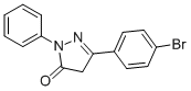 Structure of 5-(4-BROMOPHENYL)-2,4-DIHYDRO-2-PHENYL-3H-PYRAZOL-3-ONE