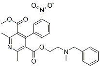 Structure of 2-(N-benzyl-N-methylamino)ethyl methyl 2,6-dimethyl-4-(3-nitrophenyl)-3,5-pyridinedicarboxylate