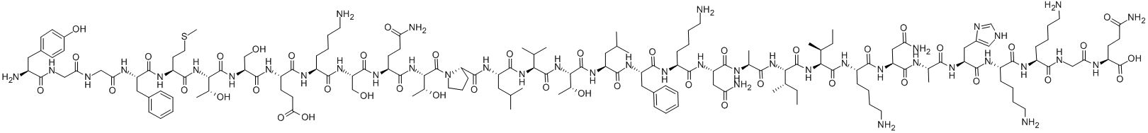Structure of BETA-ENDORPHIN (CAMEL)