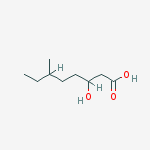Structure of OCTANOICACID,3-HYDROXY-6-METHYL-