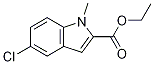 Structure of 1H-Indole-2-carboxylic acid, 5-chloro-1-Methyl-, ethyl ester