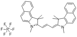 Structure of 4,5:4,5-DIBENZO-1,1,3,3,3,3-HEXAMETHYLINDACARBOCYANINE HEXAFLUOROPHOSPHATE
