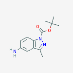 Structure of tert-butyl 5-amino-3-methyl-1H-indazole-1-carboxylate