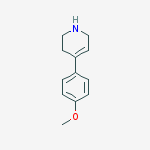 4-(4-METHOXY-PHENYL)-1,2,3,6-TETRAHYDRO-PYRIDINE结构式