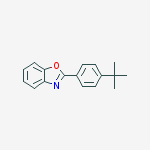 Structure of Benzoxazole, 2-[4-(1,1-dimethylethyl)phenyl]